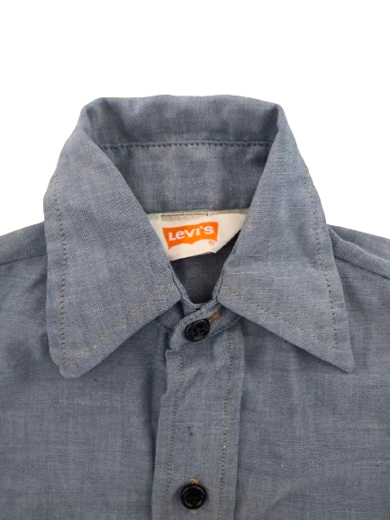 1970s Levis Chambray Shirt, Size 9